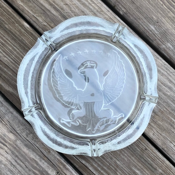 Indiana Glass Other Large Vtg Indiana Glass American Eagle Ashtray